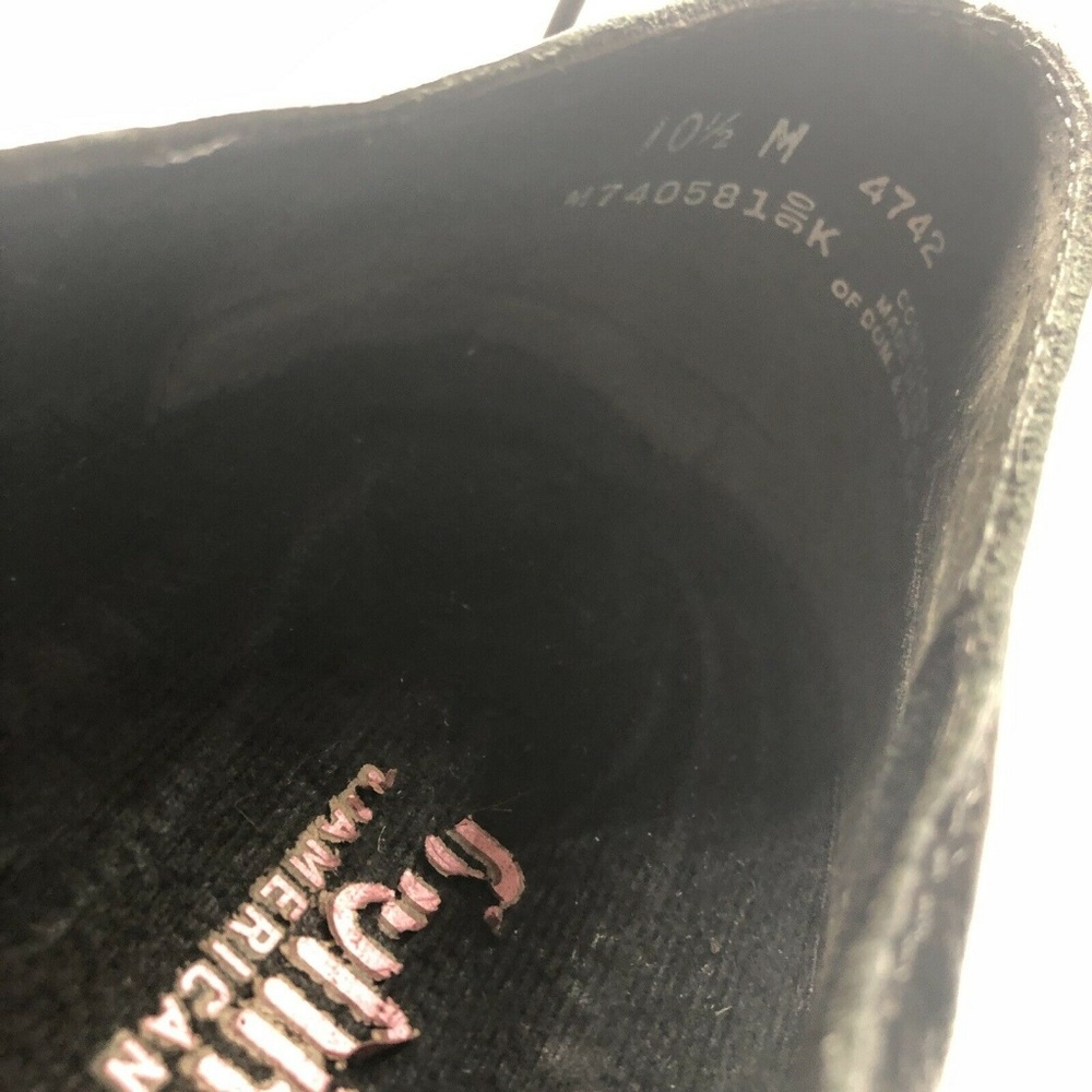 Munro American Slip On Flat Black Leather Button - Picture 7 of 8